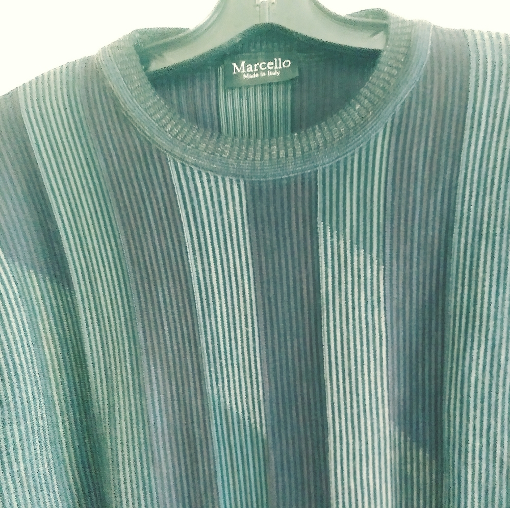 MARCELLO SPORTS SWEATER FINE WOOL BLEND,MADE IN ITALY.🇮🇹